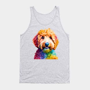 Pop-Art Goldendoodle Impressionism Tank Top